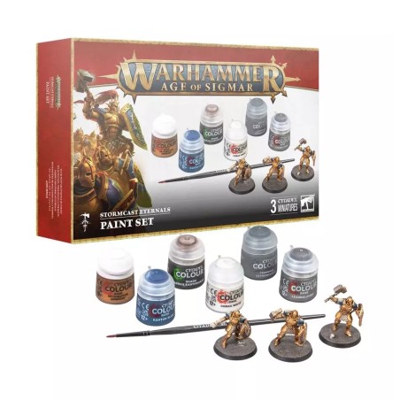 AGE OF SIGMAR : Set Stormcast Eternals + Peintures – Warhammer (Réf. 60-10)