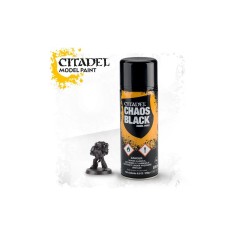 Chaos Black – Bombe de Sous-couche Citadel (400ml, Réf. 62-02)