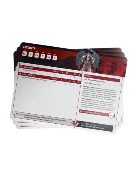 Warhammer 40k - Cartes Techniques – Blood Angels ( Réf. 41-04)