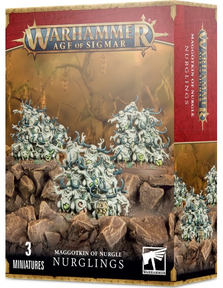 Maggotkin of Nurgle - Nuées de Nurglings (3 figurines)  (Réf. 97-18)