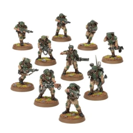 Warhammer 40K - ASTRA MILITARUM - Troupe de choc Cadiennes (10 figurines) ( Réf. 47-33)