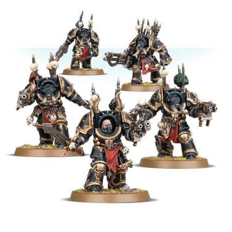 Warhammer 40K – SPACE MARINES DU CHAOS – Escouade de Terminators du Chaos (5 figurines) (Réf. 43-19)
