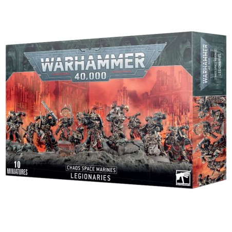 Warhammer 40K – SPACE MARINES DU CHAOS – Légionnaires (10 figurines) (Réf. 43-06)