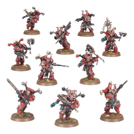 Warhammer 40K – WORLD EATERS – Berserkers de Khorne (10 figurines) (Réf. 43-10)