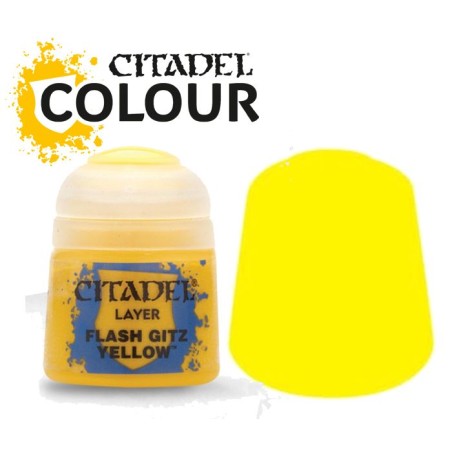 Citadel Layer – Flash Gitz Yellow (12 ml, Réf. 22-02)