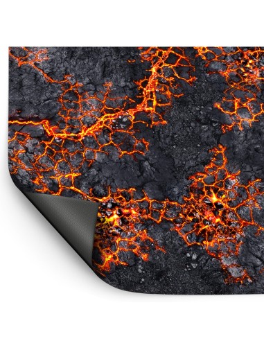 Tapis de jeu Flamecoil Path Volcan 44x60 pouces Green Stuff World Réf 6348 Wargame Mat