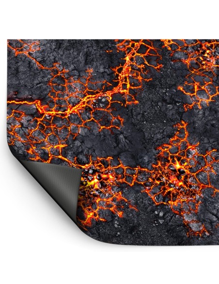 Tapis de jeu Flamecoil Path Volcan 44x60 pouces Green Stuff World Réf 6348 Wargame Mat