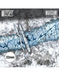 Tapis de jeu néoprène 112x152 cm Blizzard Hollows avec lignes de déploiement Green Stuff World 2