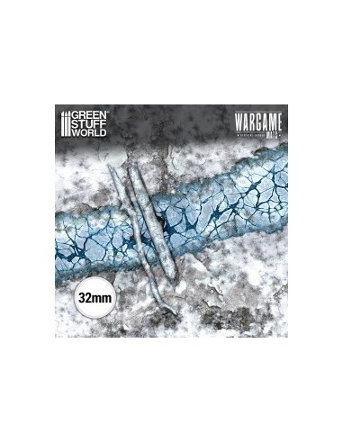 Tapis de jeu Blizzard Hollows 44x60 pouces Green Stuff World Réf 6352 Wargame Mat