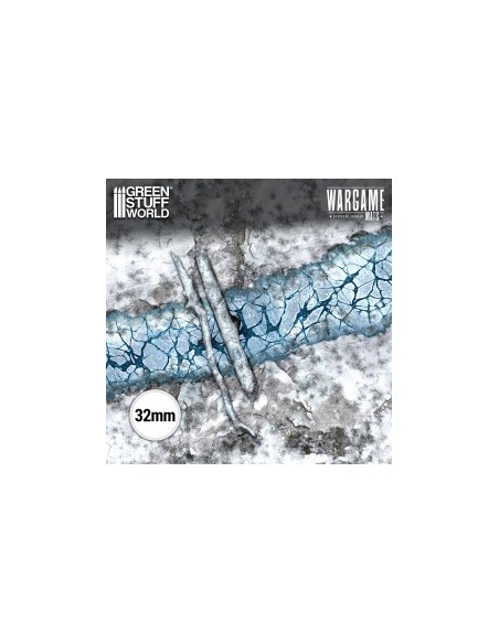 Tapis de jeu Blizzard Hollows 44x60 pouces Green Stuff World Réf 6352 Wargame Mat