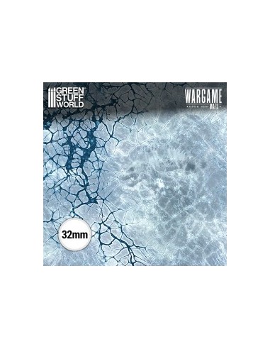 Tapis de jeu Blizzard Hollows 44x60 pouces Green Stuff World Réf 6352 Wargame Mat