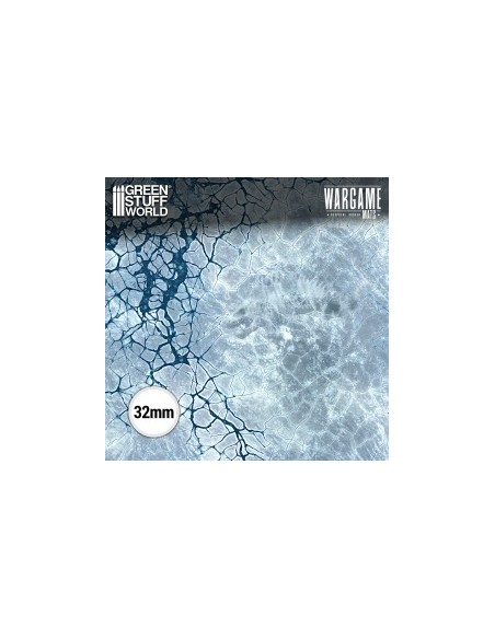 Tapis de jeu Blizzard Hollows 44x60 pouces Green Stuff World Réf 6352 Wargame Mat