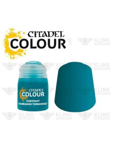 Peinture Citadel Contrast : Terradon Turquoise (18ml) – Vert-Bleu Profond