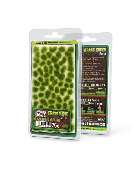 Touffes d'herbe XXL (6mm) - Realistic Green : Green Stuff World