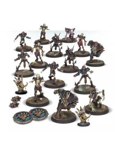 Contenu équipe Vampire Blood Bowl : joueurs Vampires, serviteurs Thralls et jetons thématiques