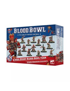 Boîte d'équipe Nains du Chaos Blood Bowl The Zharr-Naggrund Ziggurats - 14 figurines Citadel