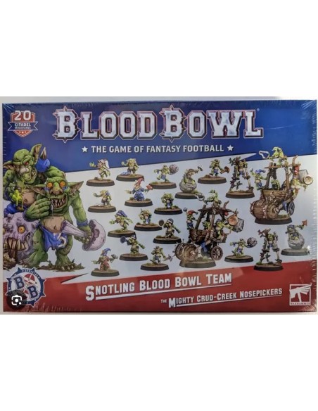 Boîte d'équipe Snotling Blood Bowl The Mighty Crud-Creek Nosepickers - 20 figurines Citadel