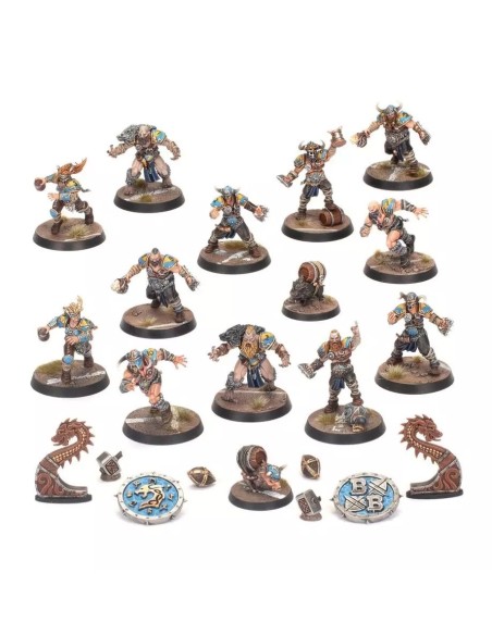 Boîte d'équipe Nordique Blood Bowl Norsca Rampagers - 14 figurines Citadel