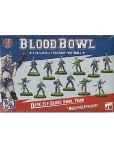 Boîte d'équipe Elfes Noirs Blood Bowl The Naggaroth Nightmares - 12 figurines