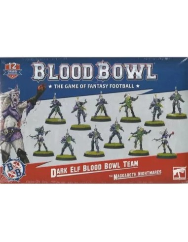 Boîte d'équipe Elfes Noirs Blood Bowl The Naggaroth Nightmares - 12 figurines