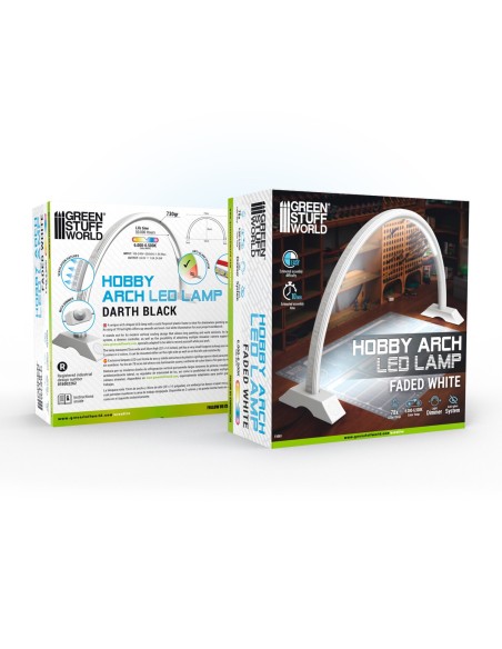 Boîte d'origine Lampe LED Hobby Arch Faded White Référence 11061 Green Stuff World
