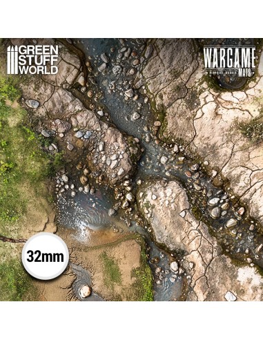 Gros plan lit de rivière et pierres lit de riviere tapis de jeu 4x6 pieds