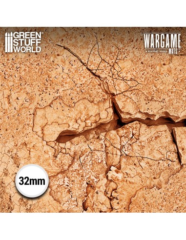Gros plan failles géologiques et cailloux tapis de combat wargame 4x6 pieds
