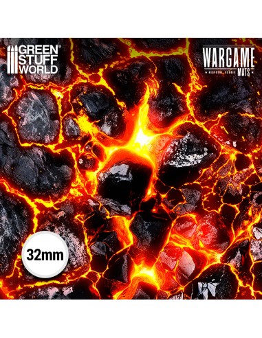 Gros plan roches en fusion et failles lumineuses tapis de jeu wargame 4x6 pieds