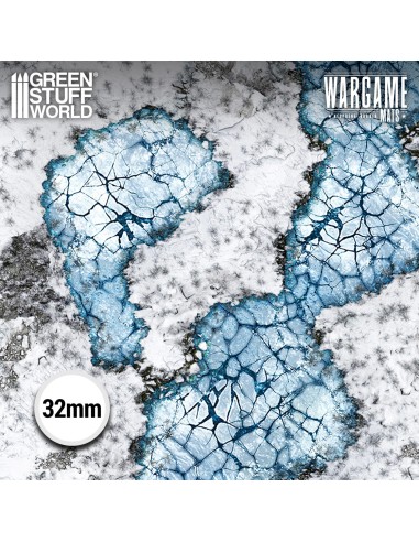 Gros plan créature fossilisée sous la surface de la glace tapis de combat 4x6 pieds